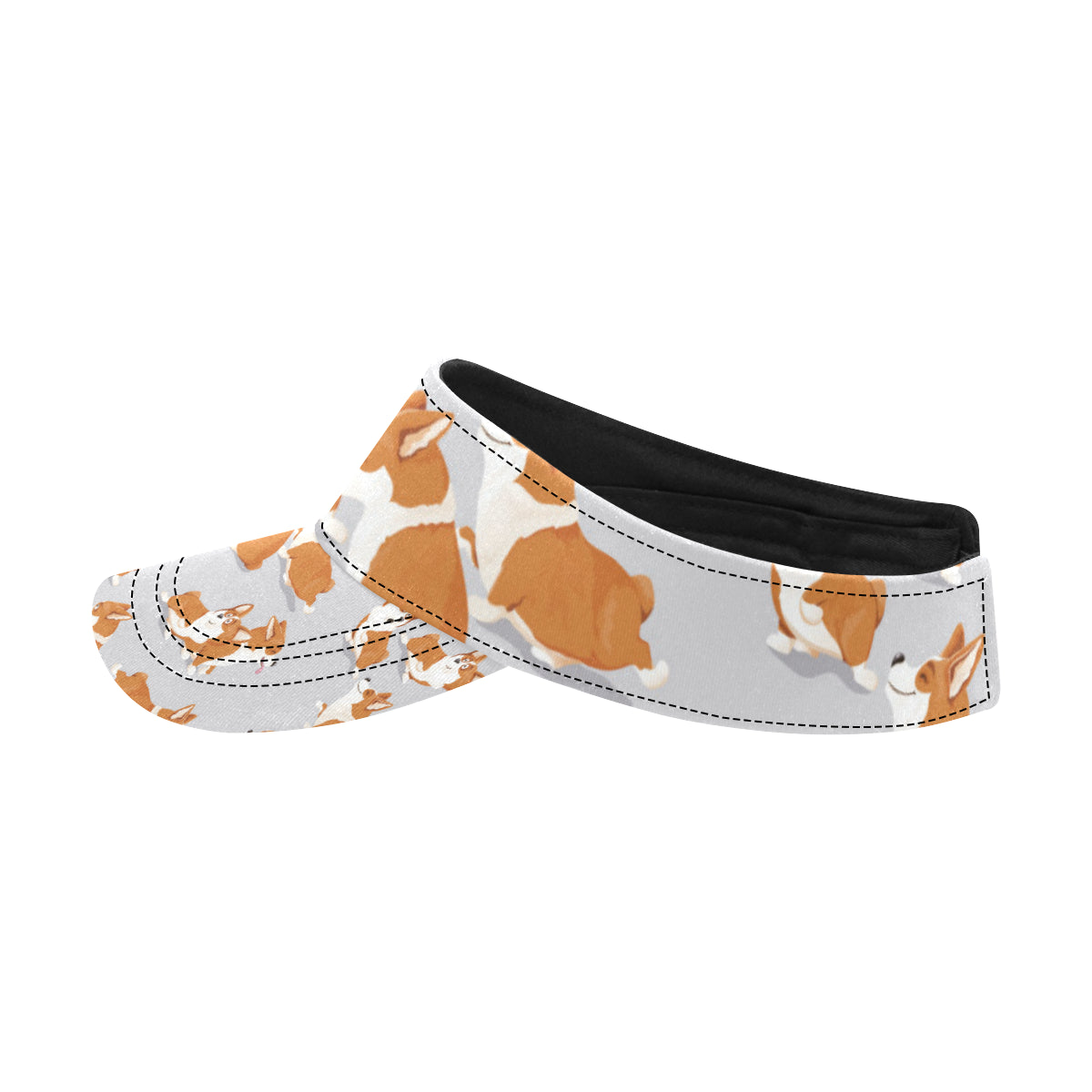 Pembroke Welsh Corgis Pattern Print Design A04 Unisex Sun Visor
