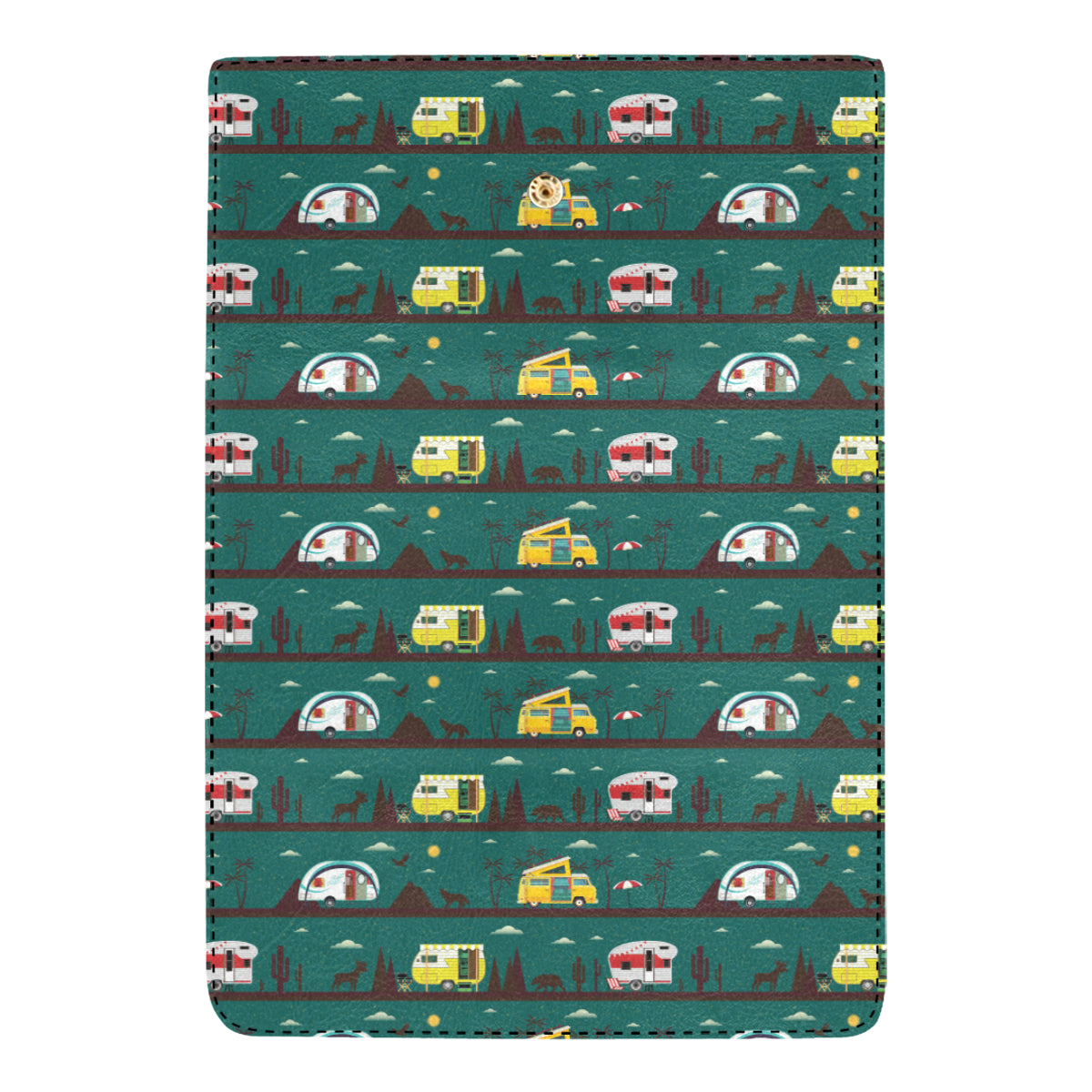 Camper Pattern Print Design 05 Women's Trifold Wallet