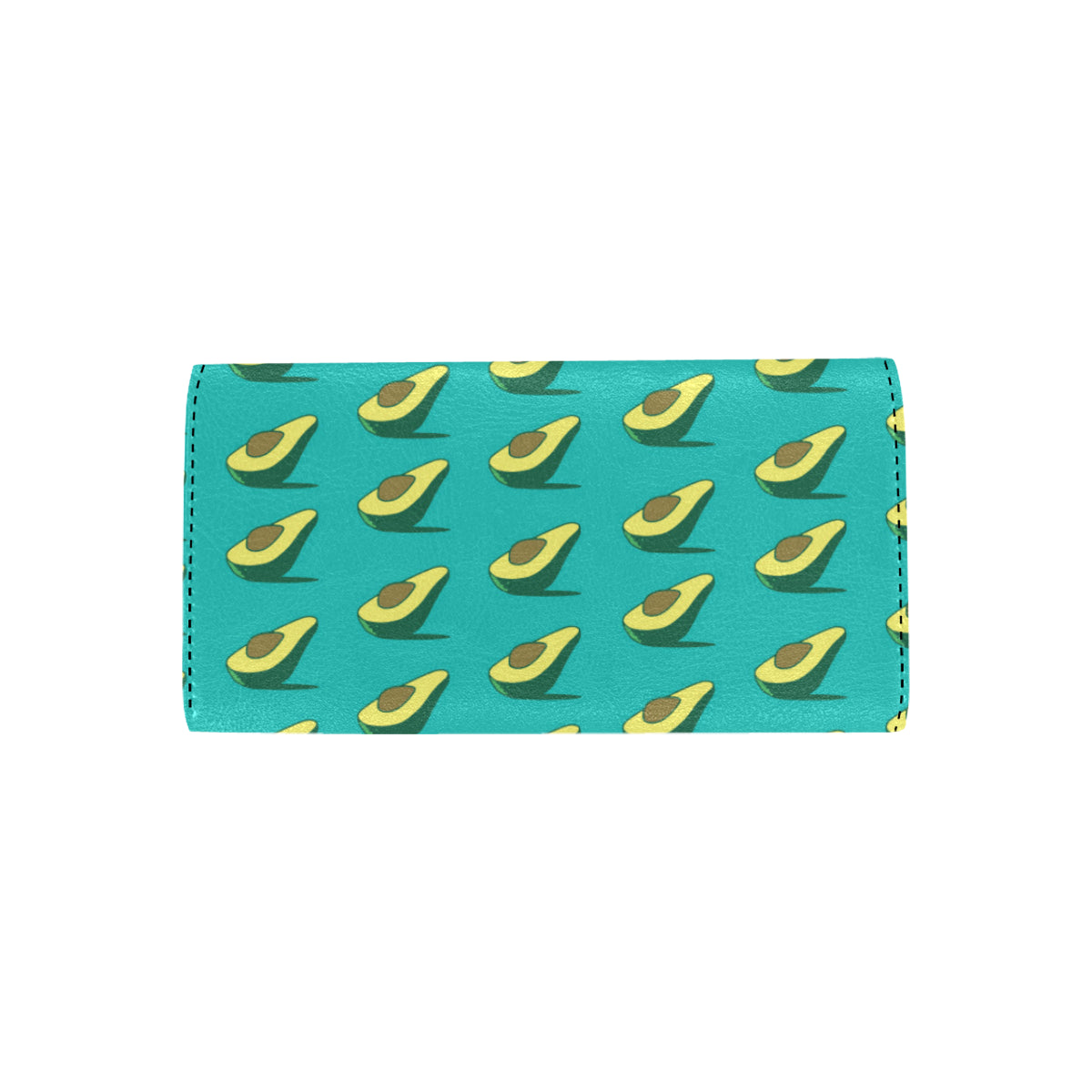 Avocado Pattern Print Design 03 Women's Trifold Wallet