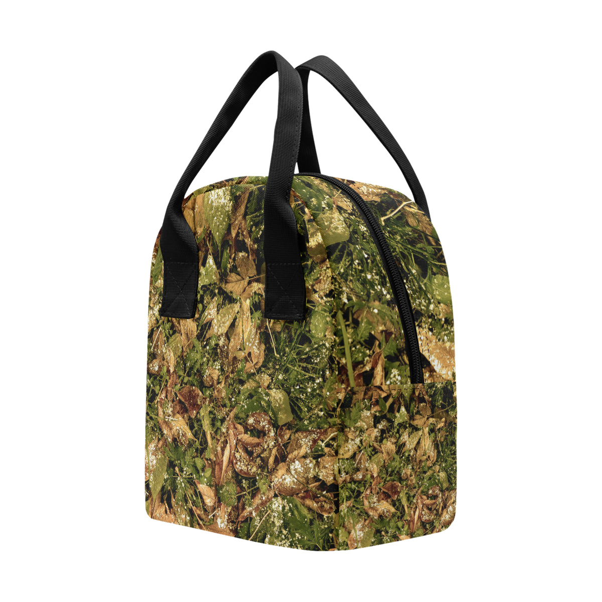 Camo Realistic Tree Forest Texture Print Insulated Lunch Bag
