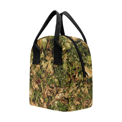 Camo Realistic Tree Forest Texture Print Insulated Lunch Bag