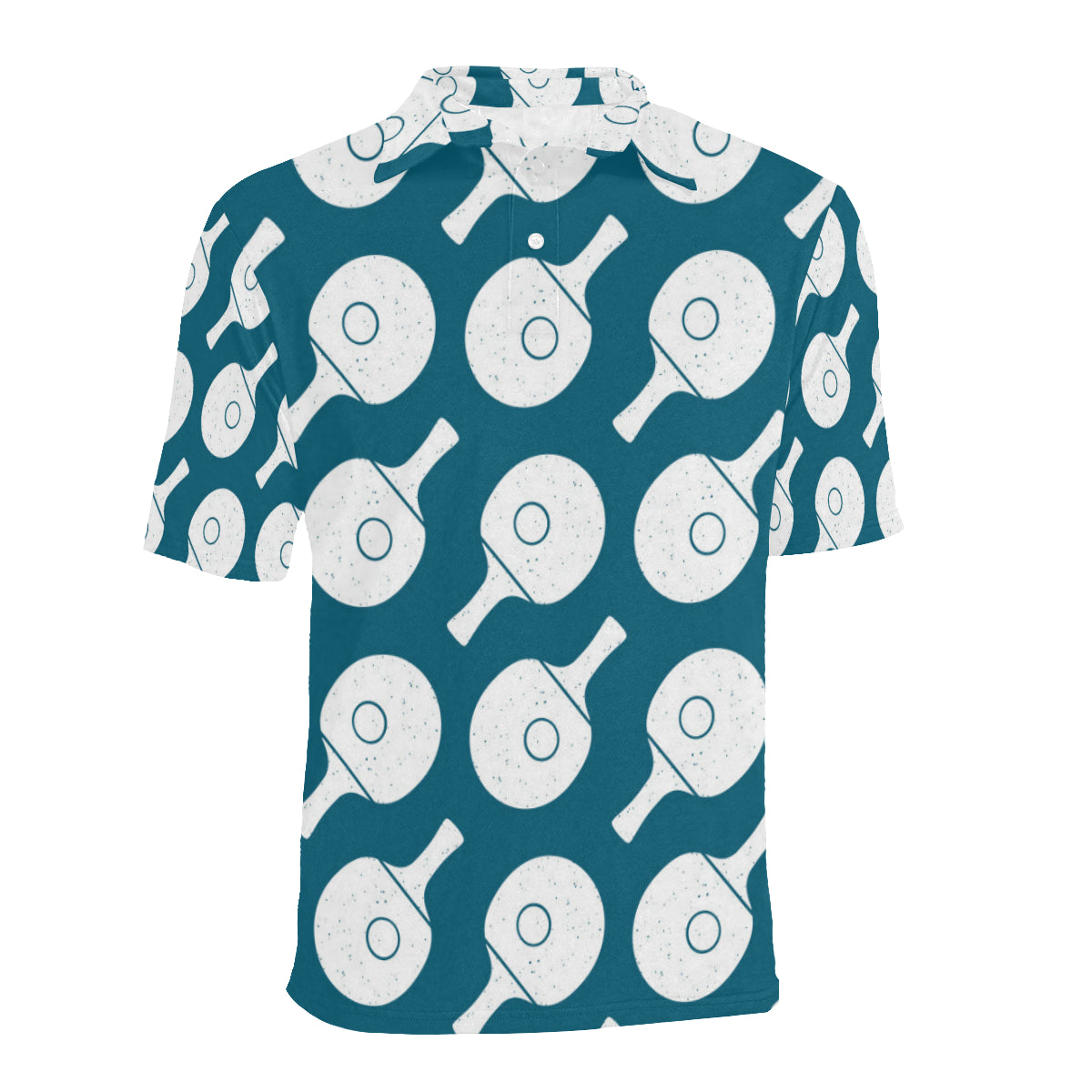 Ping Pong Pattern Print Design A02 Men Polo Shirt