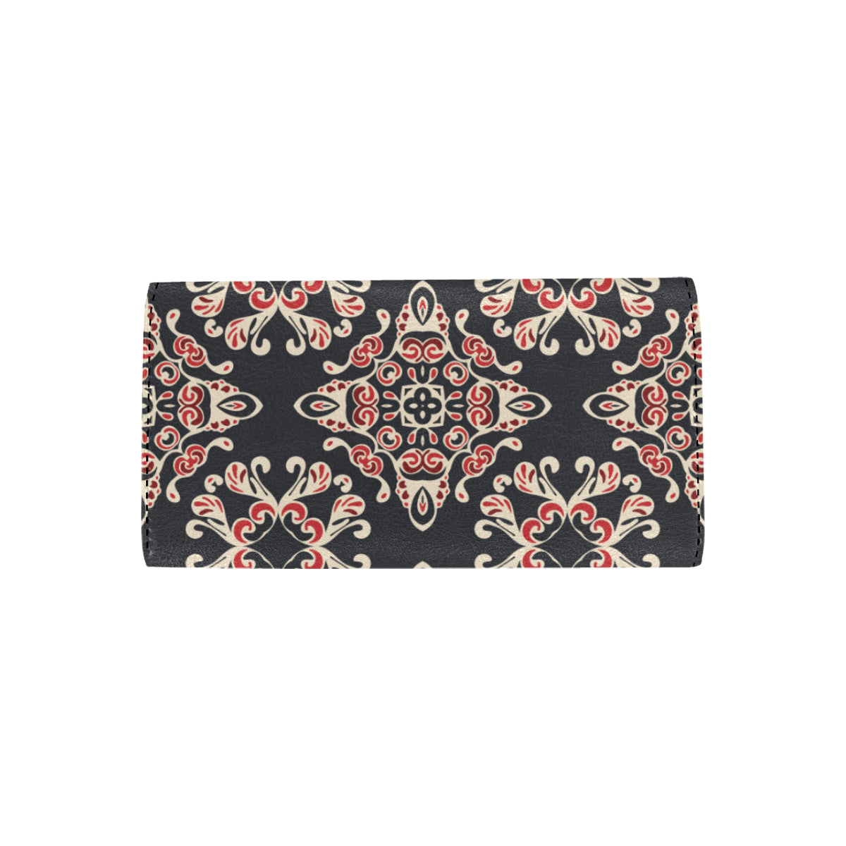 Medallion Pattern Print Design 01 Women's Trifold Wallet