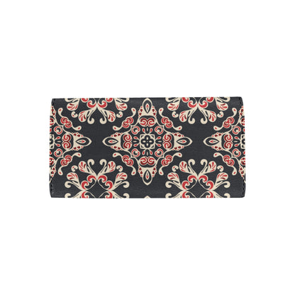 Medallion Pattern Print Design 01 Women's Trifold Wallet