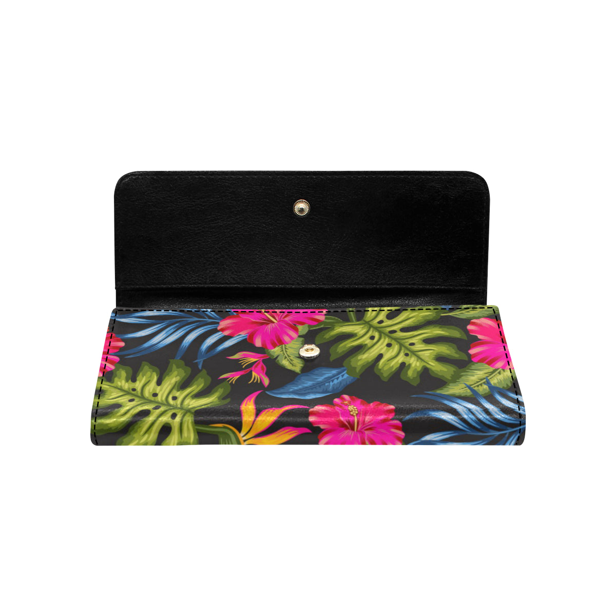 Bird Of Paradise Pattern Print Design BOP014 Women's Trifold Wallet