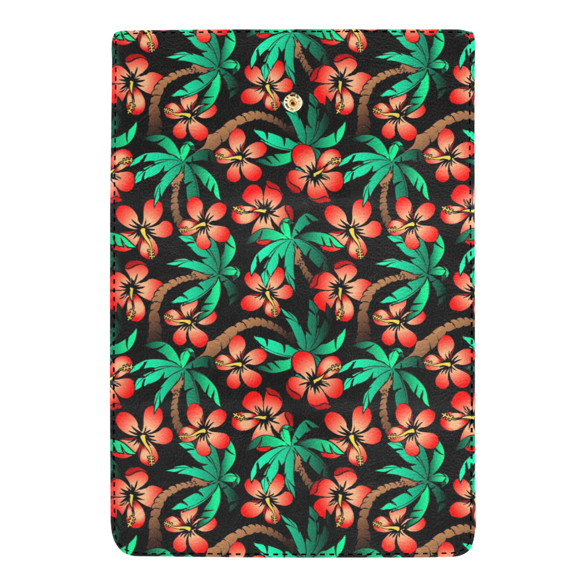 Hawaiian Themed Pattern Print Design H022 Women's Trifold Wallet