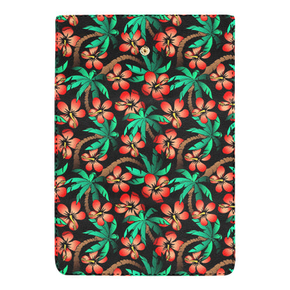Hawaiian Themed Pattern Print Design H022 Women's Trifold Wallet