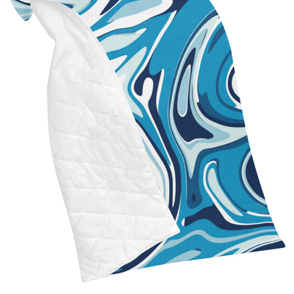 Liquid Pattern Print Design 05 Premium Quilt