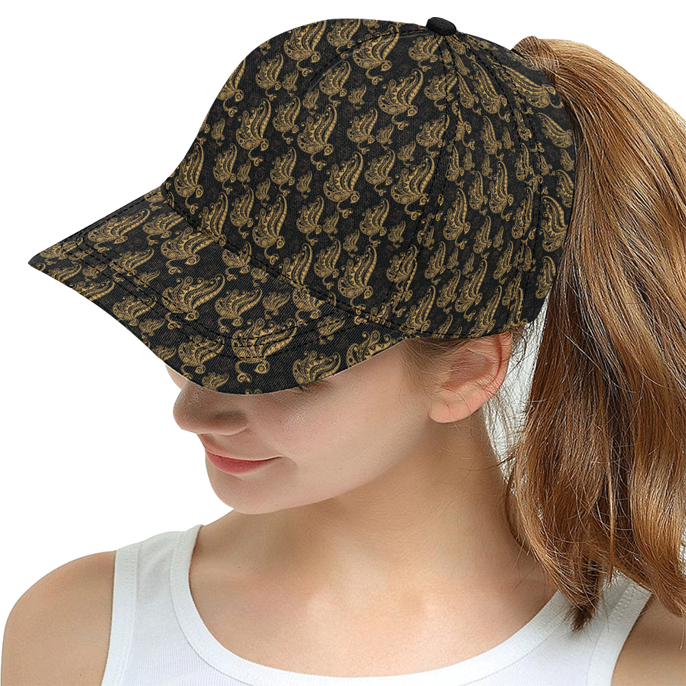 Owl Tribal Polynesian Design Print Snapback Cap