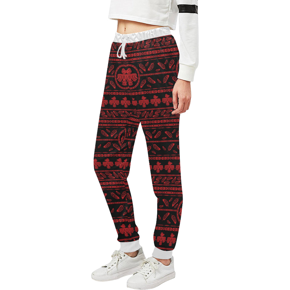 Native American Eagle Themed Print Unisex Sweatpants
