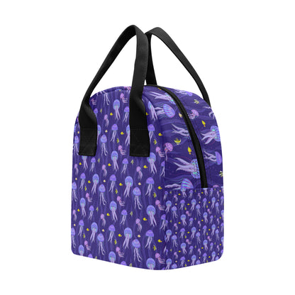 Jellyfish Style Print Insulated Lunch Bag
