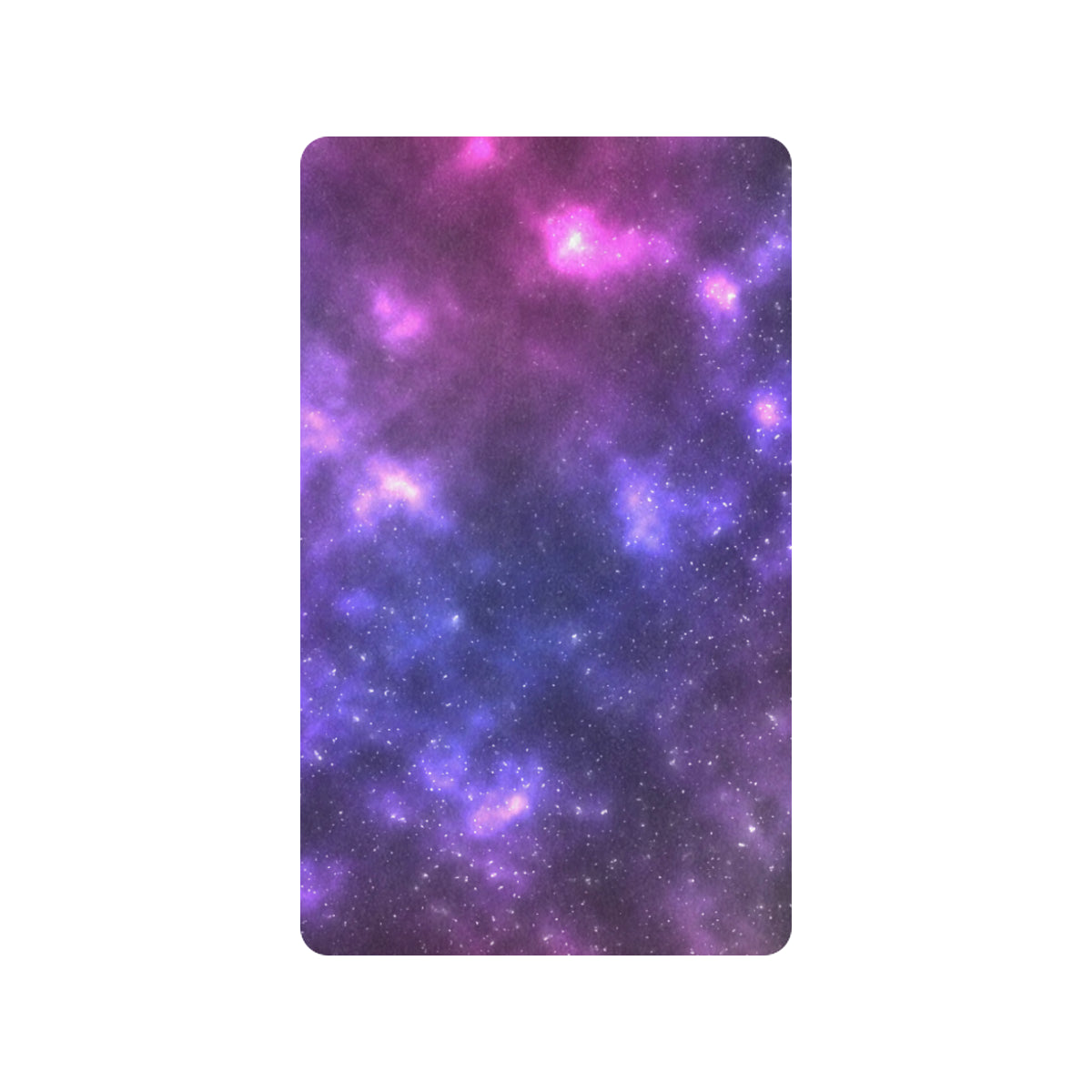 Celestial Purple Blue Galaxy Rubber Doormat