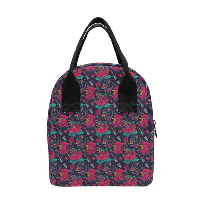 Old School Tattoo Print Insulated Lunch Bag