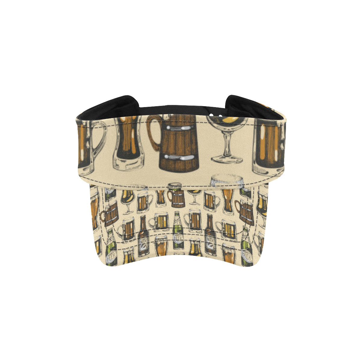 Beer Pattern Print Design 04 Unisex Sun Visor