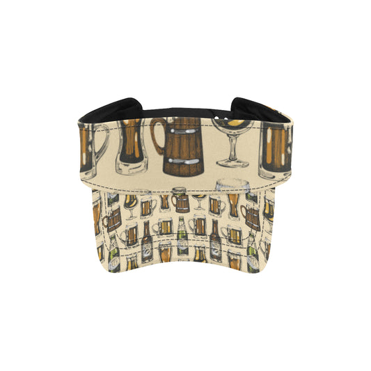 Beer Pattern Print Design 04 Unisex Sun Visor