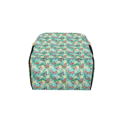 Butterfly Pattern Print Design 09 Diaper Bag Backpack