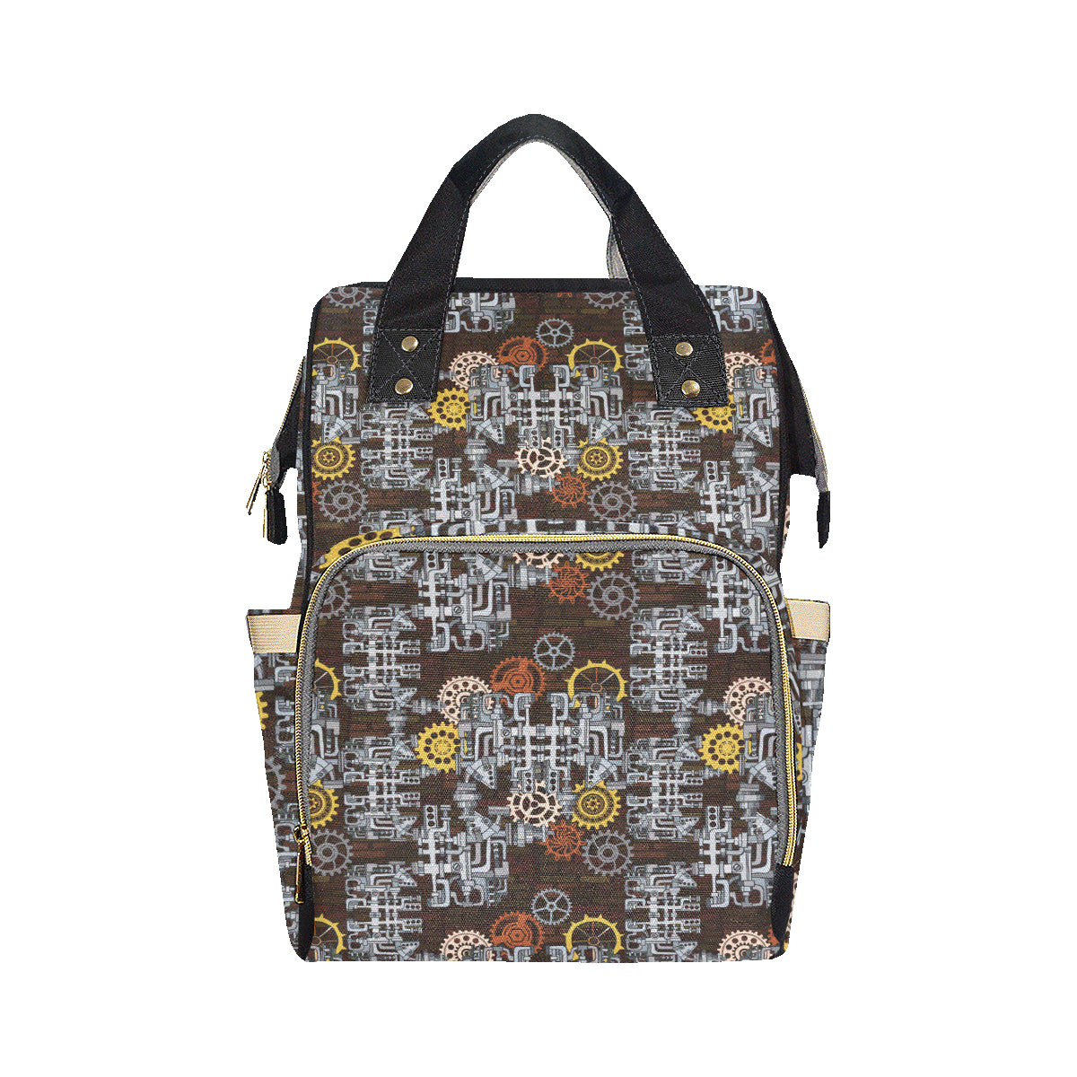 Mechanic Pattern Print Design 04 Diaper Bag Backpack