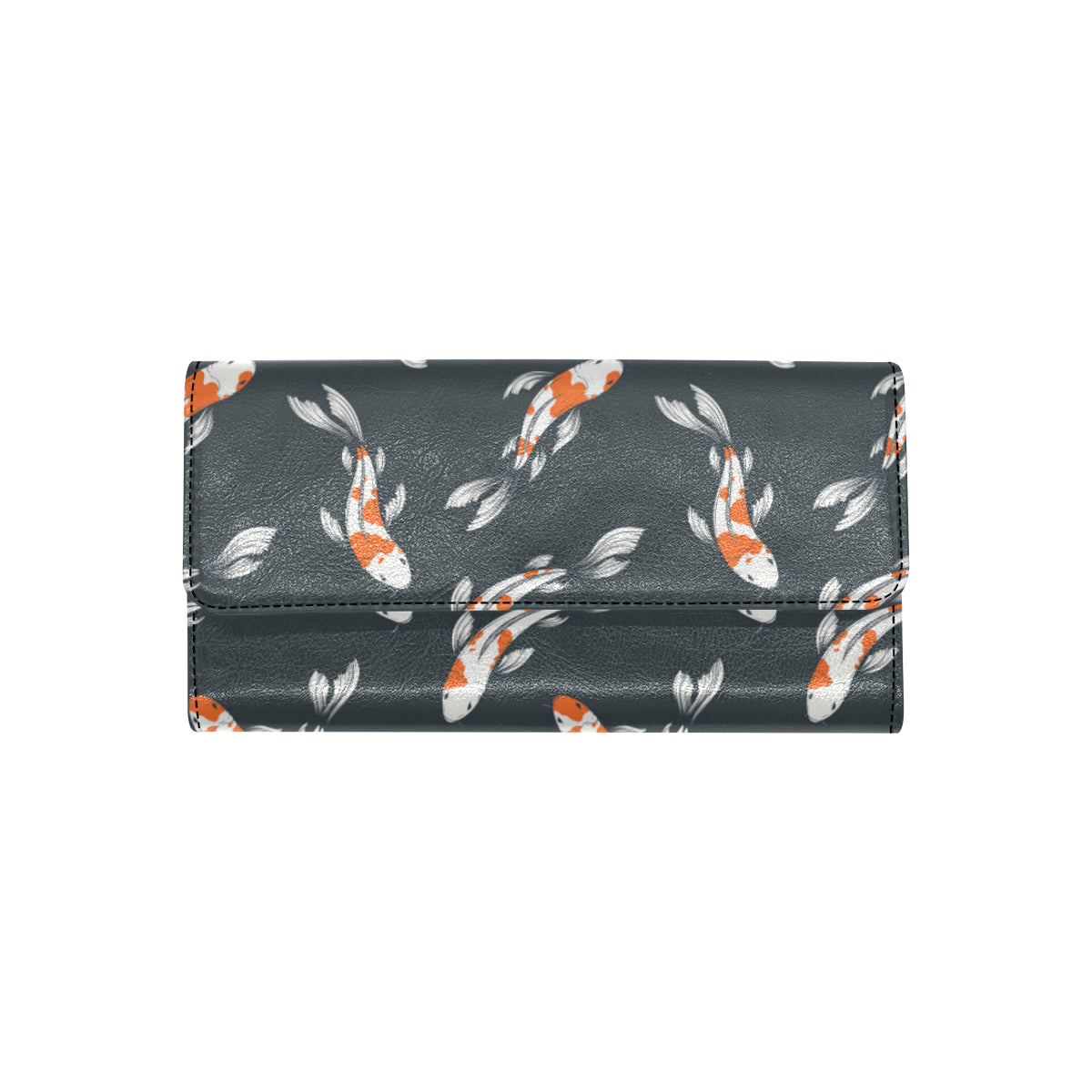 KOI Fish Pattern Print Design 04 Women's Trifold Wallet