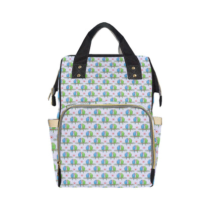 Budgerigar Pattern Print Design 05 Diaper Bag Backpack