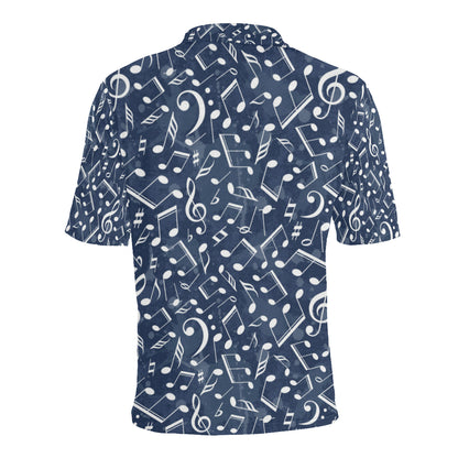 Music note Pattern Print Design A02 Men Polo Shirt