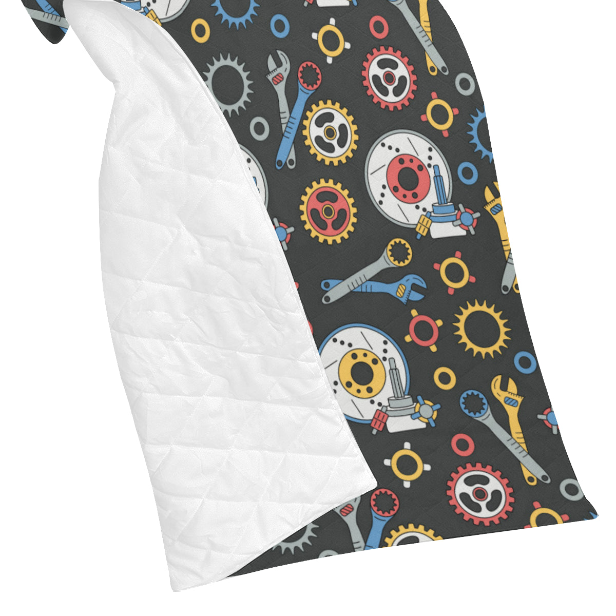 Mechanic Pattern Print Design 01 Premium Quilt