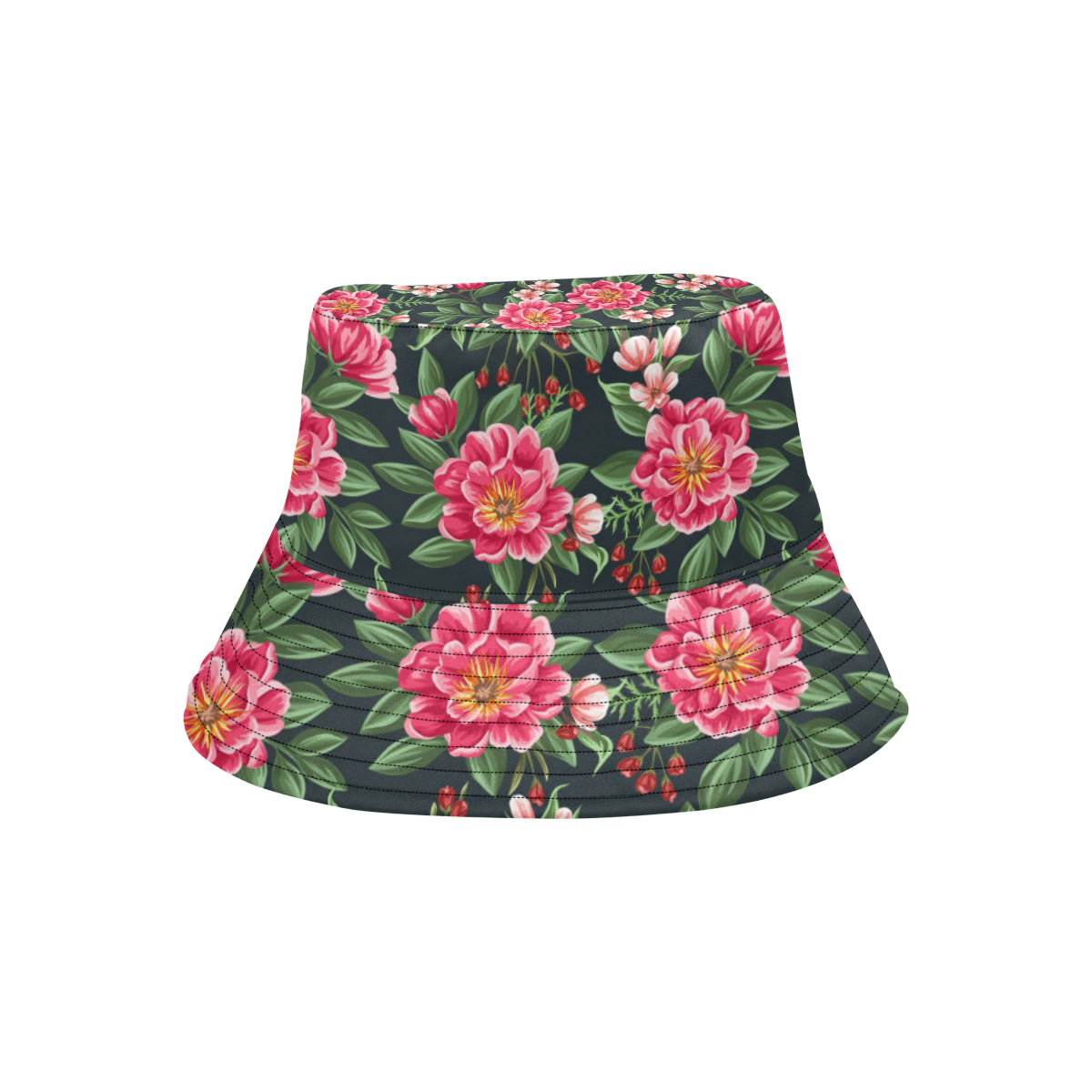 Summer Floral Pattern Print Design SF06 Unisex Bucket Hat