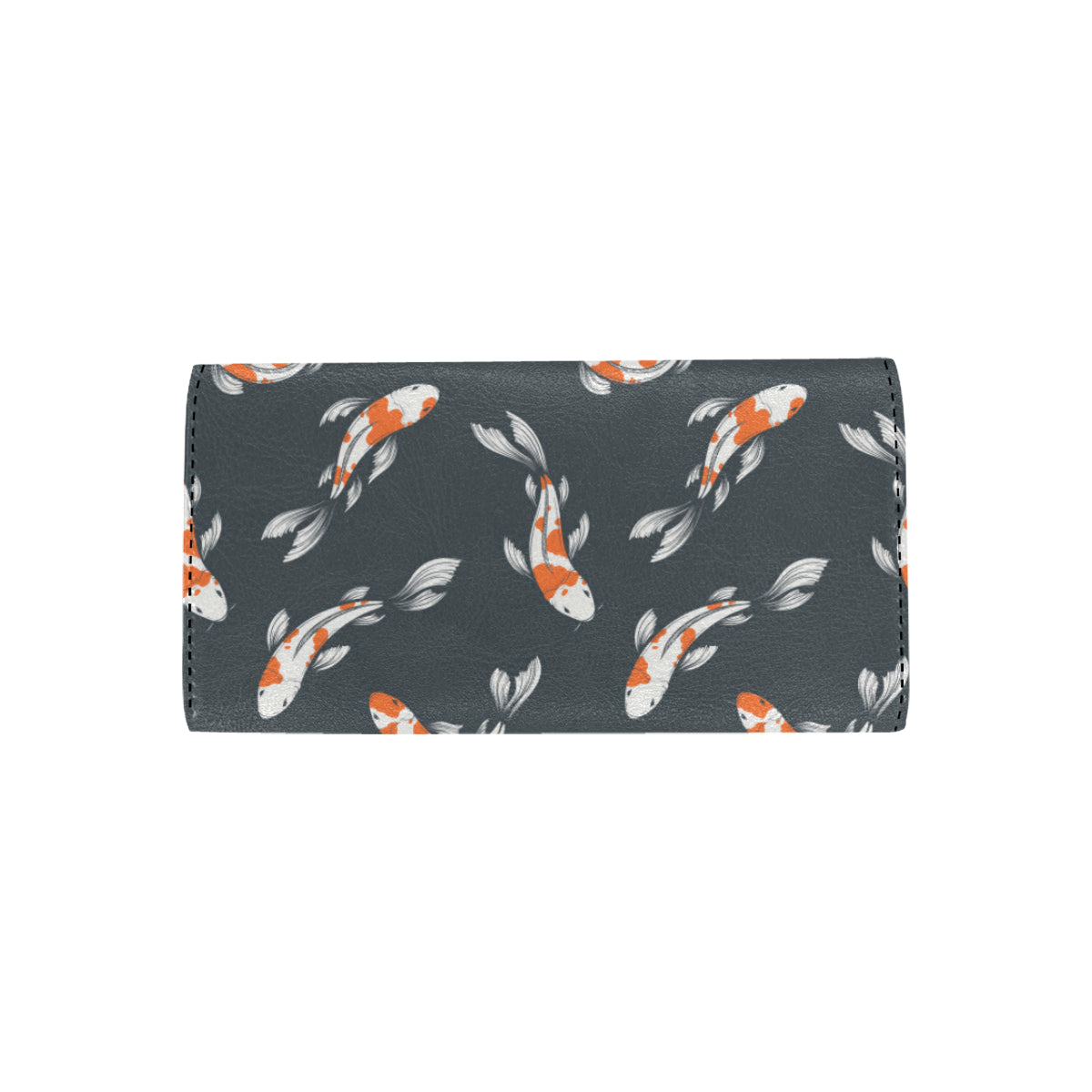 KOI Fish Pattern Print Design 04 Women's Trifold Wallet