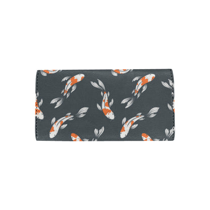 KOI Fish Pattern Print Design 04 Women's Trifold Wallet