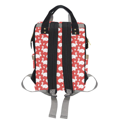 Rabbit Pattern Print Design RB017 Diaper Bag Backpack