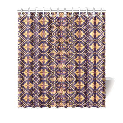 Aztec Pattern Print Design 09 Shower Curtain