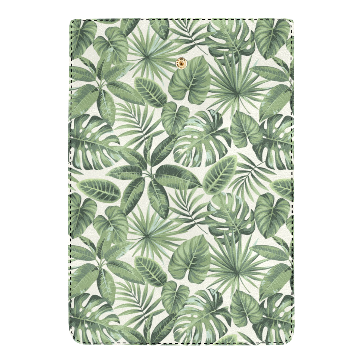 Palm Leaves Pattern Print Design PL014 Women's Trifold Wallet