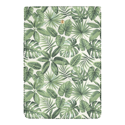 Palm Leaves Pattern Print Design PL014 Women's Trifold Wallet