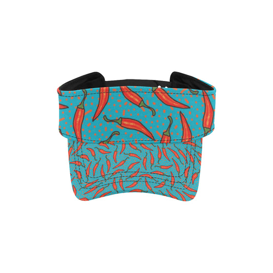 Chilli Pepper Pattern Print Design 05 Unisex Sun Visor