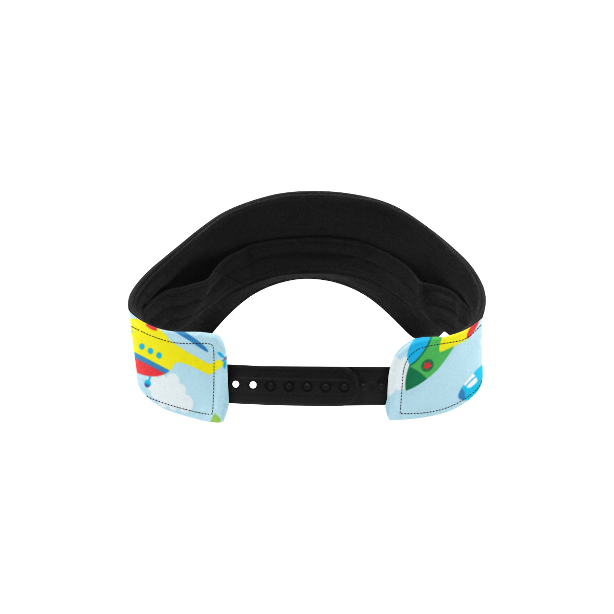Airplane Colorful Pattern Print Design 01 Unisex Sun Visor