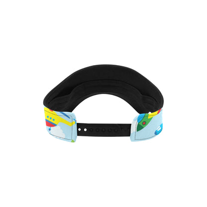 Airplane Colorful Pattern Print Design 01 Unisex Sun Visor