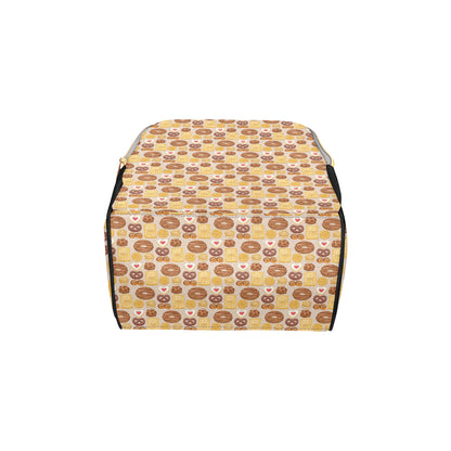 Cookie Pattern Print Design 02 Diaper Bag Backpack