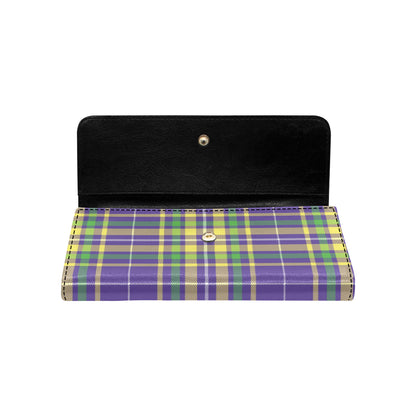 Mardi Gras Pattern Print Design 010 Women's Trifold Wallet