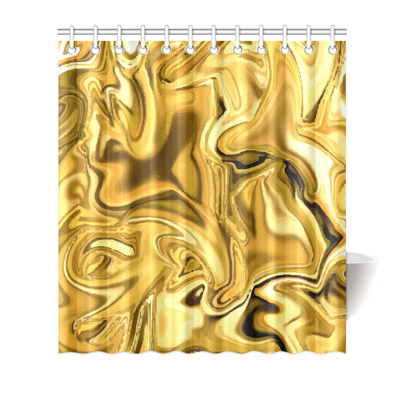 Liquid Pattern Print Design 03 Shower Curtain