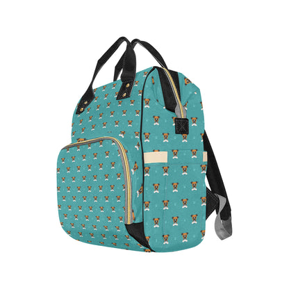 Boxers Pattern Print Design 03 Diaper Bag Backpack