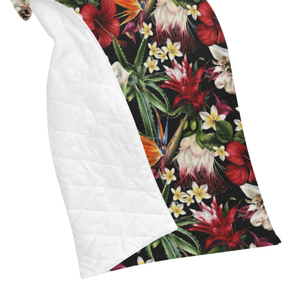 Summer Floral Pattern Print Design SF03 Premium Quilt