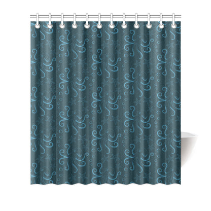 Octopus Pattern Print Design A05 Shower Curtain