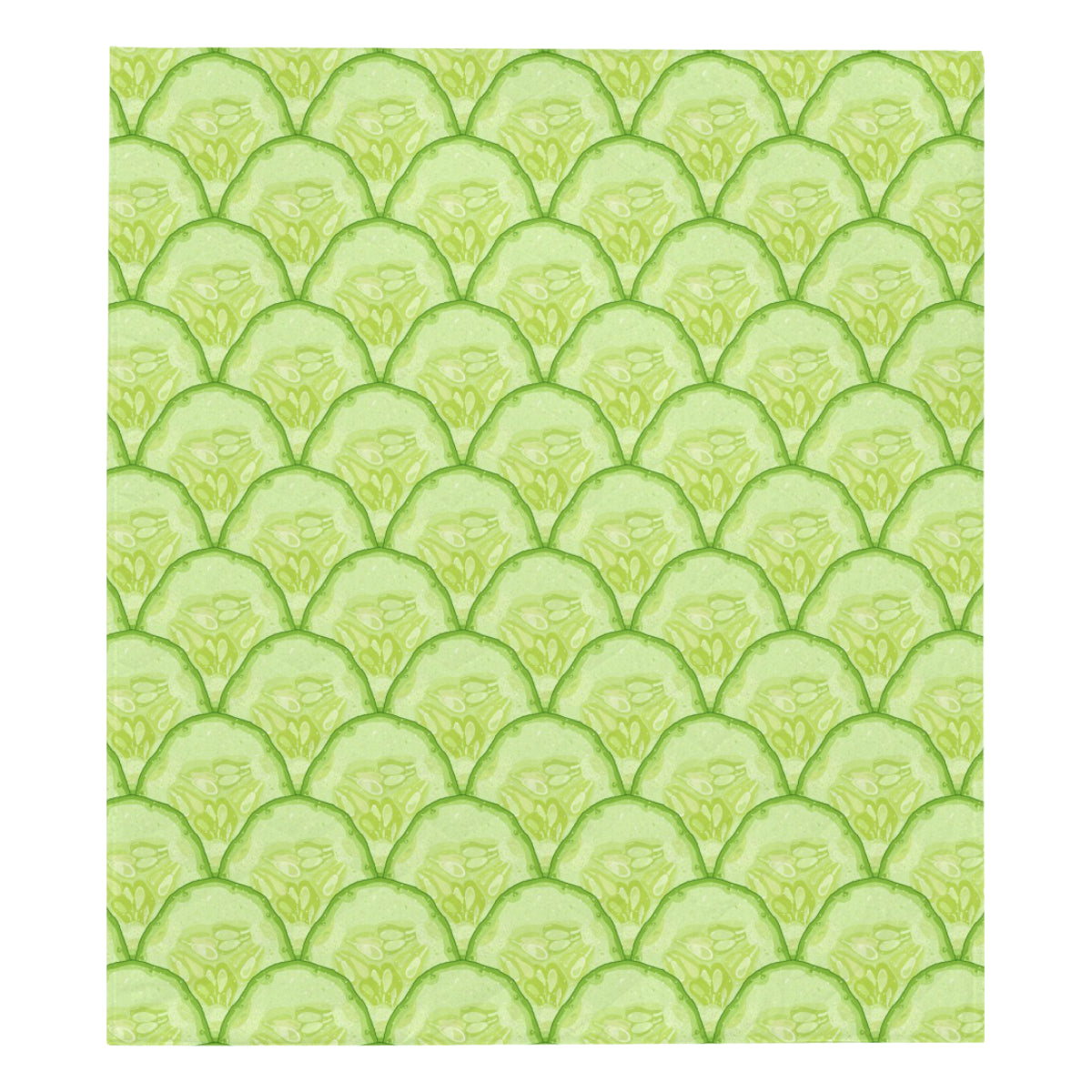 Cucumber Pattern Print Design CC04 Premium Quilt