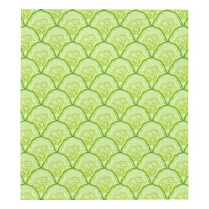 Cucumber Pattern Print Design CC04 Premium Quilt