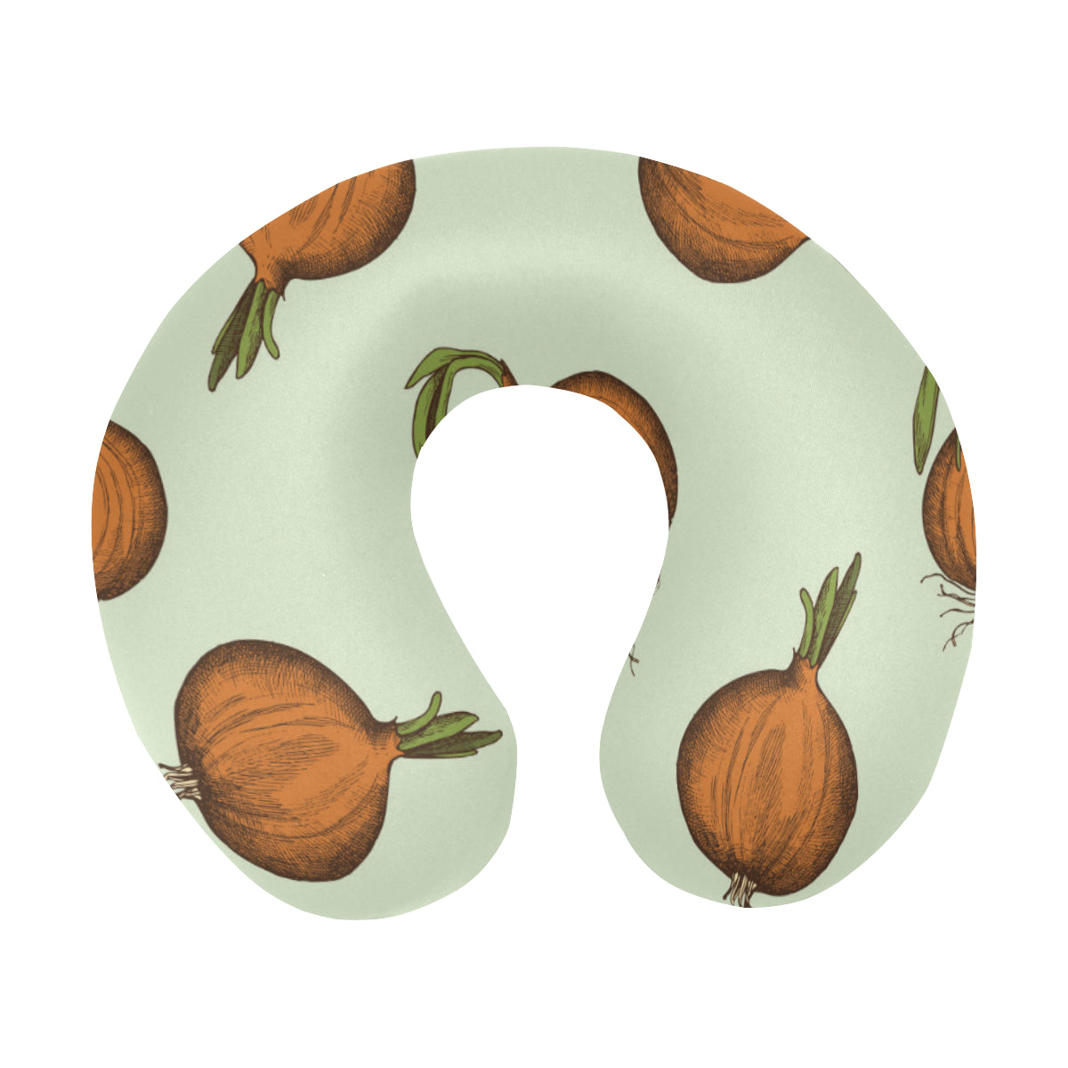 Onion Pattern Print Design A05 U-Shaped Travel Neck Pillow