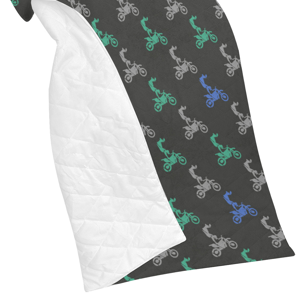 Motocross Pattern Print Design 02 Premium Quilt