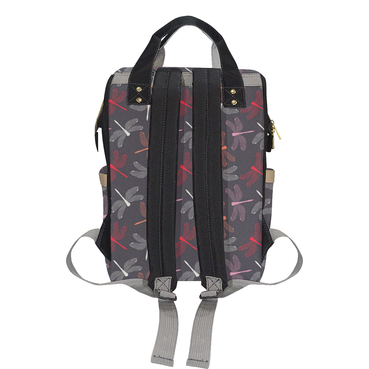 Dragonfly Pattern Print Design 01 Diaper Bag Backpack