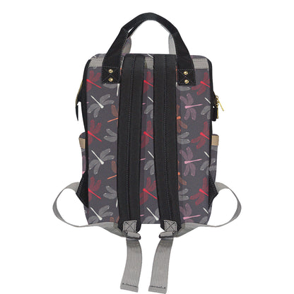 Dragonfly Pattern Print Design 01 Diaper Bag Backpack