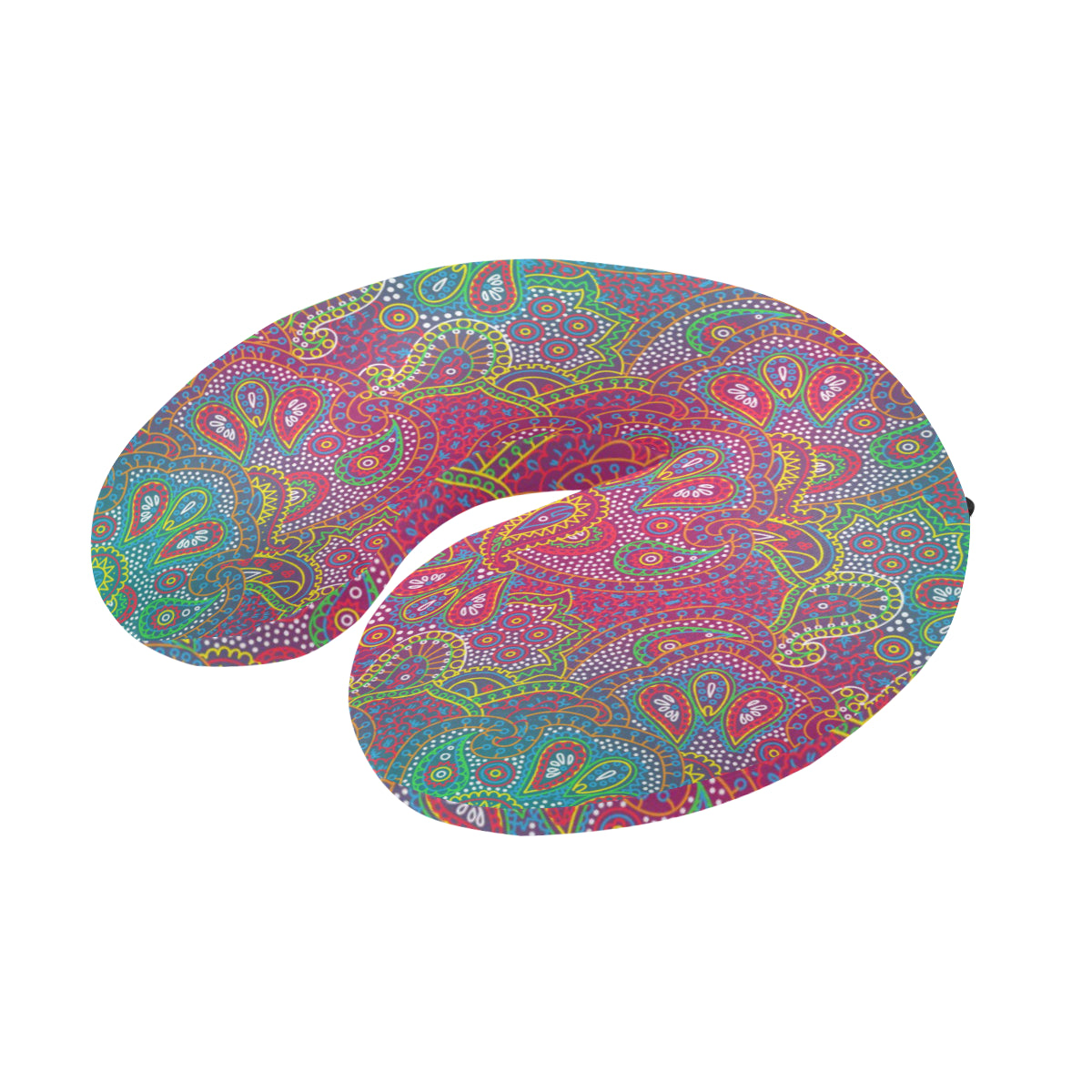 Boho Pattern Print Design 02 U-Shaped Travel Neck Pillow