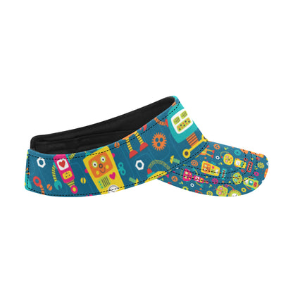 Robot Pattern Print Design A04 Unisex Sun Visor