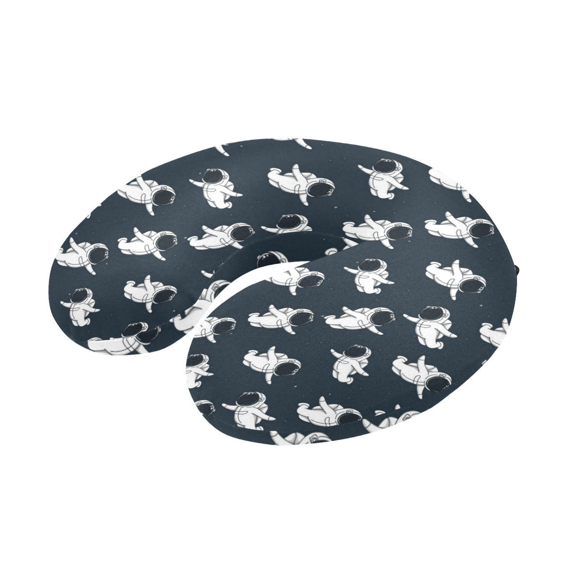 Astronaut Pattern Print Design 02 U-Shaped Travel Neck Pillow